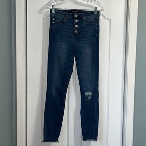 LIVERPOOL The High Rise Ankle distressed denim jeans blue women’s size 6 / 28